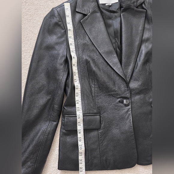 CYBER MONDAY! Frame School Boy Leather Blazer Size Small (4) - Picture 15 of 15